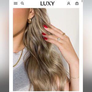 Luxy Hair 20" Seamless Dimensional Natural Blonde Clip-Ins